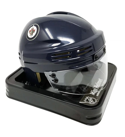 WINNIPEG JETS NHL LICENSED NAVY MINI HELMET Cover