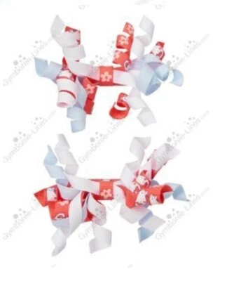 NWT Gymboree Girl  "Cherry Blossom" Curly Hair Barrettes Floral Pink Curlies  - Image 1 of 2