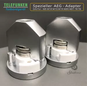 TELEFUNKEN AEG Adapter,NUE,1 Paar,für M5 M12 M10 M15 M20 M21 T8 T9. - Bild 1 von 5