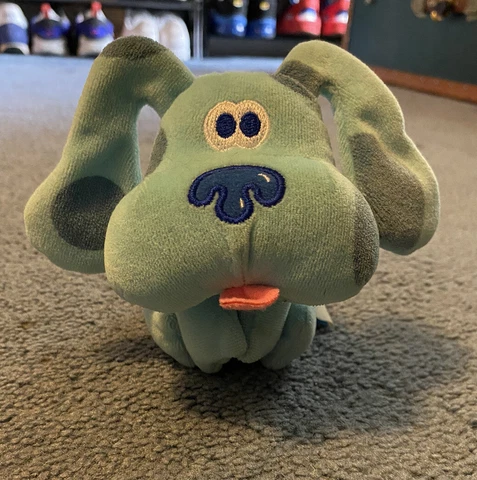 Nickelodeon Blues Clues Magnetic Paws Laying Embroidered Nose Plush 6" Cover