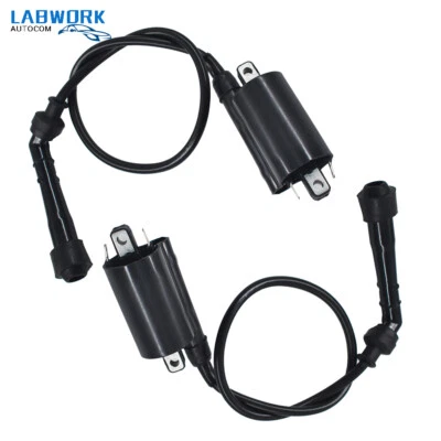 2 Pack Ignition Coils FOR KAWASAKI NINJA 500 1987-1996 Ninja 500R 1997-2009 New - Image 1 of 4