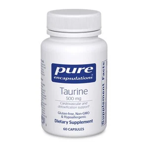 Taurine 500 mg | Amino Acid Supplement for Liver, Eye Health, Antioxidants Heart - Picture 1 of 8