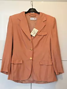 New with Tags Sensations Ladies Women's Pure Silk Suit Jacket Coat Peach Size 14 - Picture 1 of 6