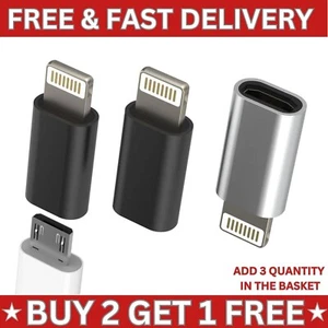 USB-C 3.1 Type C to iPhone 8pin port Adapter Converte Charger & Data Sync OTG UK - Picture 1 of 22