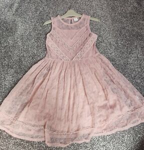 Next gorgeous girls pink party dress age 8