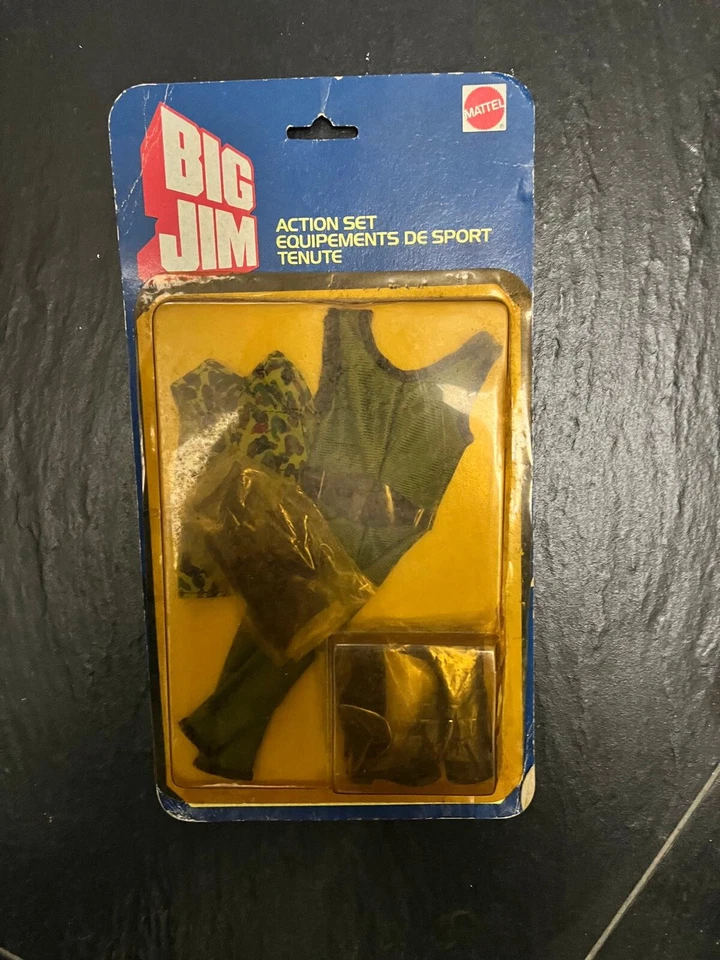 BIG JIM ACTION SET MATTEL  OUTFIT  EQUIPAGGIAMENTO SPORT 1983 - Immagine 1 di 1