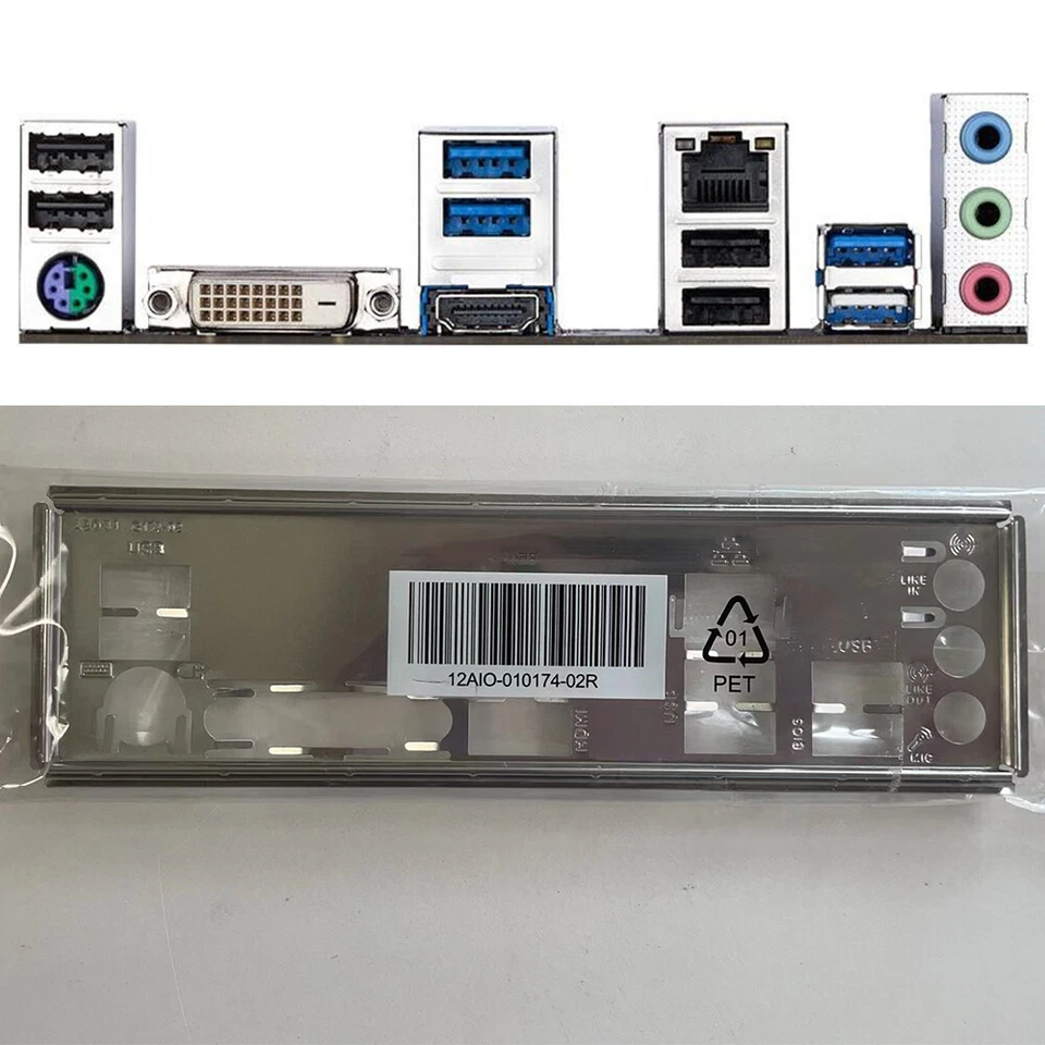1Pcs For Gigabyte B550M DS3H I/O Shield Back Plate BackPlate Blende Bracket - Image 1 of 1