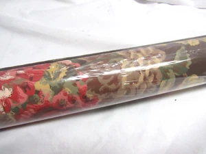 Vintage Sheffield Studios Sealed Wallpaper Roll English Country Floral Brown - Picture 1 of 8