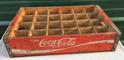 Caja de soda de madera Coca Cola vintage 1974 caja de madera Coca-Cola Chattanooga Foto 1 de 4