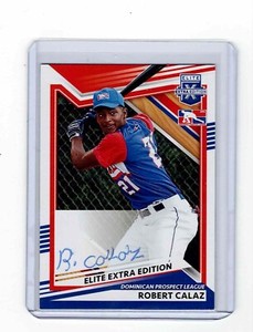 Robert Calaz 2022 Panini Elite Extra Edition Auto Colorado Rockies Signed RC