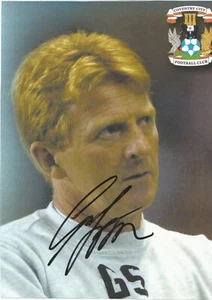 COVENTRY: GORDON STRACHAN SIGNED 10x7.5 CALENDAR PICTURE+COA - Picture 1 of 1