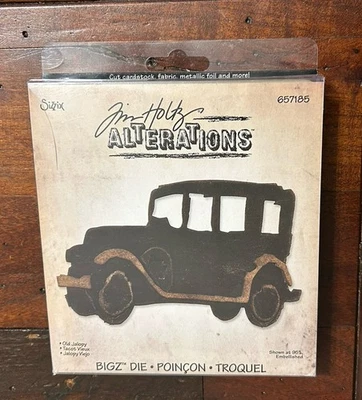 Ellison Sizzix Tim Holtz Alterations Bigz СТАРАЯ ЯЛОПИЯ Вырезанная Смешанная Среда #657185 - Изображение 1 из 2