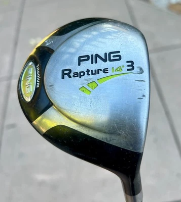 Ping Rapture Titanium 14* RH 3-Wood Ping TFC909f S-Flex CP2 Pro Midsize Grip 43" - Image 1 of 4