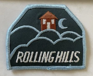 Vintage Embroidered Rolling Hills Patch Cabin - Picture 1 of 3