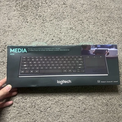 Logitech K830 Illuminated Keyboard with Touchpad - Brand New SEALED 920-007182 - Image 1 of 4