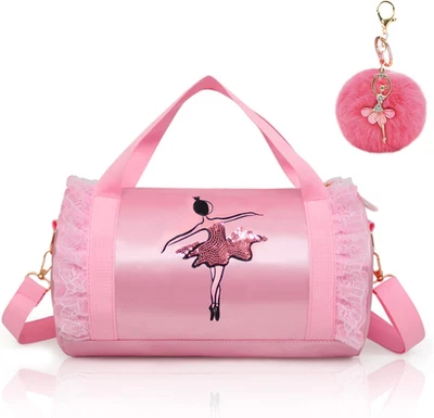 Cute ballet embroidery short gauze dance backpack Tutu dress dance bag with key  - Image 1 of 4