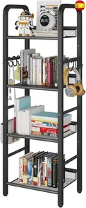 YMYNY Estantería de 4 Niveles, Librería, Biblioteca, Estante de Almacenamiento,  - Imagen 1 de 8