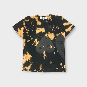 Comme Des Garçon Play Three Heart Logo Tie Dye Shirt - Picture 1 of 6