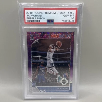 PSA 10 - 2019/20 Aros Stock Premium JA MORANT PURPLE DISCO PRIZM SP #259 Foto 1 de 2