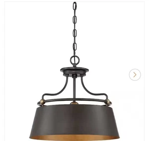 Fairview 3-Light Western Bronze Pendant 18in - Picture 1 of 8