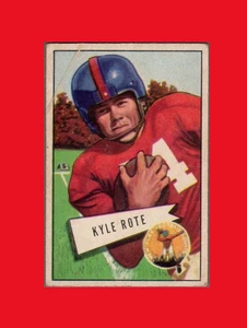 1952 Bowman Small #28 Kyle Rote (RC) (VG) New York Giants - Foto 1 di 2