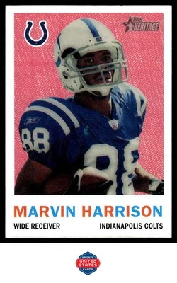 2005 Topps Heritage #22 Marvin Harrison - Image 1 of 2