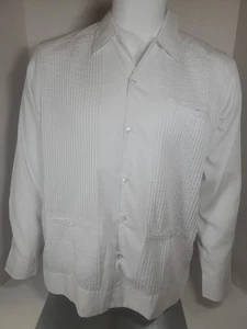 Camisa Guayabera Para Hombre Mediana Blanca Bordada Yuca - Imagen 1 de 17