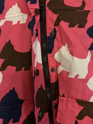 Chaqueta Abrigo con Capucha Forrada de Vellón Rosa Perro Escocés Mini Boden Niñas - Talla 3-4Y Foto 1 de 4