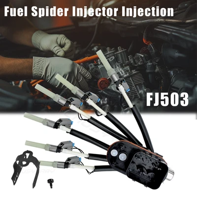 Inyectores de combustible Spider con línea de retorno de combustible para GMC Sonoma 1996-2004 4,3 L FJ503 Foto 1 de 4