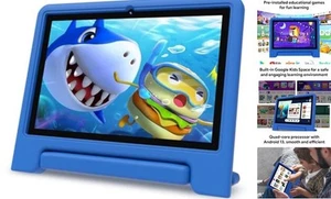 10" Kids Tablet, Android 13, 32GB (Expandable to 128GB), Quad-core, WiFi 6, - Picture 1 of 8