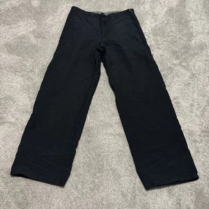 Armani Collezioni Pants Mens Size 34 Black Double Zip Pocket Px4200 - Picture 1 of 9