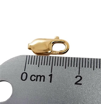 14K Solid Yellow Gold Oval Lobster Clasp Made in Italy - Image 1 of 4