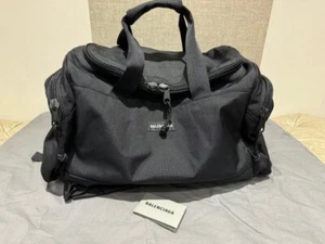 Authentic NEW $2200 BALENCIAGA Black Nylon Backpoack / Duffle Bag - Picture 1 of 10