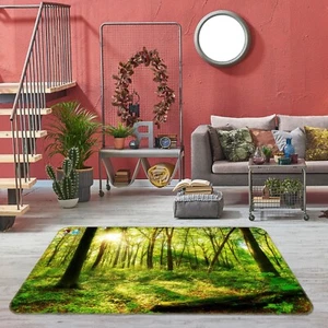 3D Sunshine Trees R025 Non Slip Rug Mat Round Elegant Carpet Panda - Picture 1 of 5