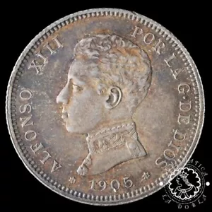 1905 *05 - 2 PESETAS - Alfonso XIII - SM V - EBC - Imagen 1 de 2