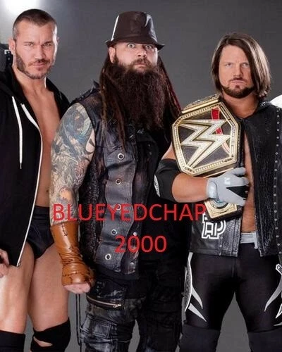 RANDY ORTON-BRAY WYATT & AJ STYLES WRESTLER 8 X 10 WRESTLING PHOTO WWF - Изображение 1 из 1