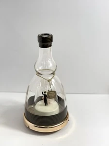 VTG Prince Musical Bottle Glass Liquor Decanter with Dancing Couple Works - Picture 1 of 6