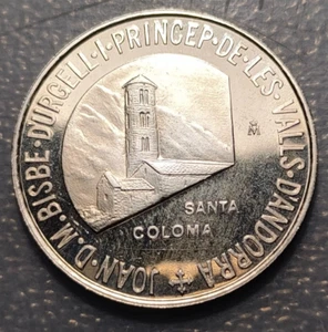 ANDORRA 2 DINERS 1988 CU/NI SCARCE ESCASA - Picture 1 of 2