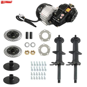 Kit de eje trasero de 40" 4 pernos buje eléctrico sin escobillas motor diferencial motor de 1000 W - Imagen 1 de 8