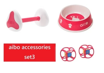 SONY aibo accessories Meal Bowl AIBONE Dice meal toy set 3 item Fast Shipping - Image 1 of 4