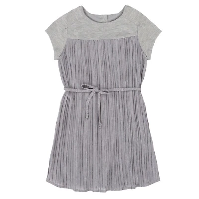 Vestido de Fiesta Deux Par Deux Nuevo con Etiquetas Niñas 7-12 Gris Plisado Oscar Colección Noche Foto 1 de 4