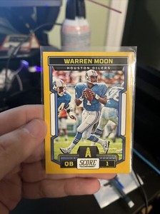 2023 Score - Gold Parallel #8 Warren Moon Oilers MINT