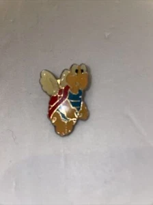 1989 Nintendo Collector Mario Brothers Flying Koopa Enamel Pin Button Badge - Picture 1 of 4