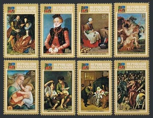 Rwanda 523-530,531, MNH. Mi 566-573,Bl.32. IBRA Munich-1973. Cranach, Rubens, - Picture 1 of 2