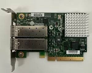 ChelsioCommunications PCI-e Network Adapter PT30111052 110-1124-40 B0 Card - Picture 1 of 15