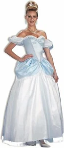 Womens Cinderella Costume-Story Book Princess Blue White Standard Size - Picture 1 of 1