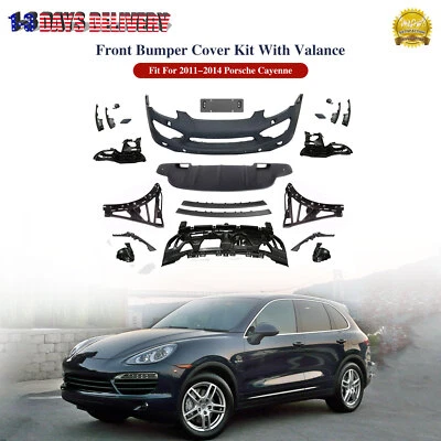 Complete Front Bumper Cover Kit w/ Valance Fits 2011- 2014 Porsche Cayenne - Image 1 of 2