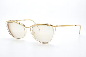 1960s vintage gold filled eyeglasses AMOR 49 gold Cat-Eye frame retro eyeglasses - Picture 1 of 12