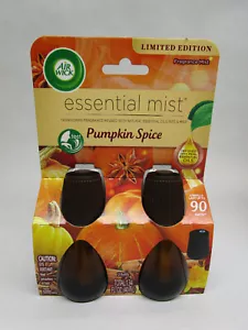 Air Wick Essential Mist Refill 2 Pack Limited Edition PUMPKIN SPICE Fragrance - Picture 1 of 2