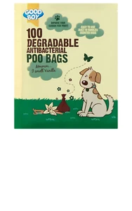 Good Boy abbaubare antibakterielle Poo-Taschen, 100er duftende Vanille mit Griffen - Bild 1 von 1